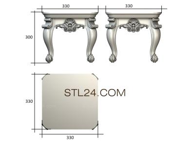 Столы (STL_0287) 3D модель для ЧПУ станка